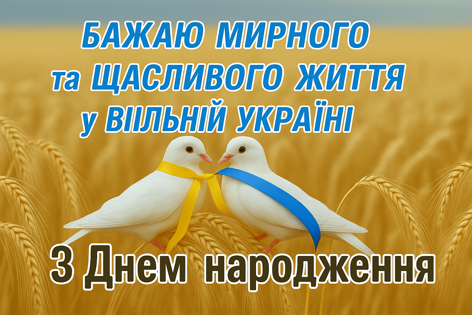 патріотичне привітання з днем народження