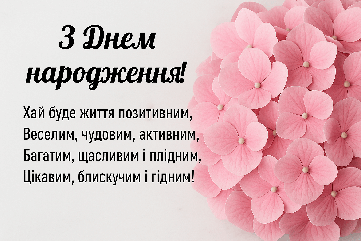 Привітання з днем народження