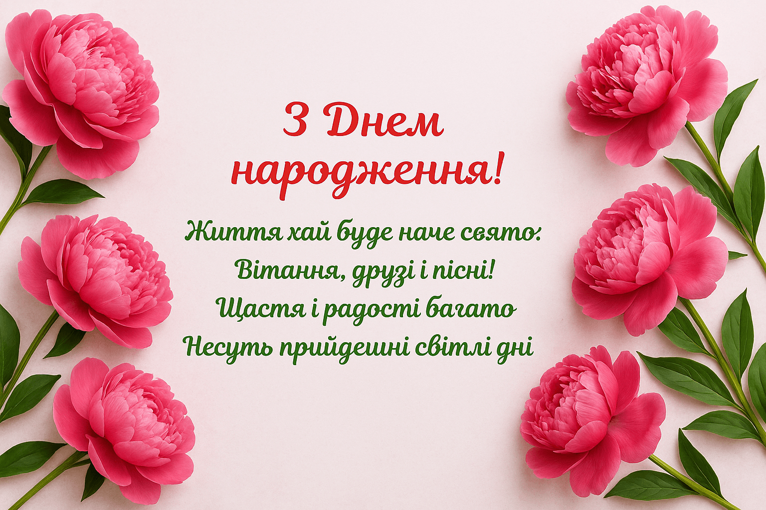 Привітання з днем народження