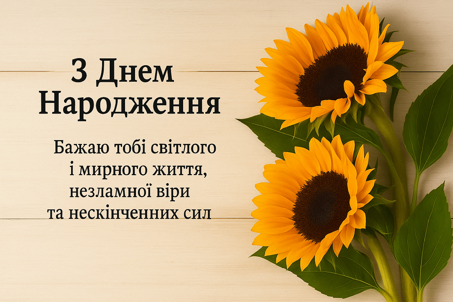 Привітання з днем народження для жінок