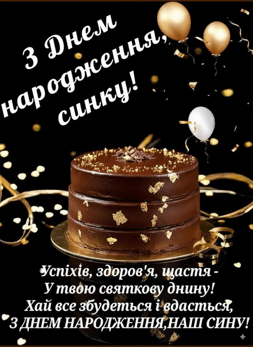Синку, з Днем народження!